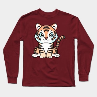 Bengal tiger roaring Long Sleeve T-Shirt